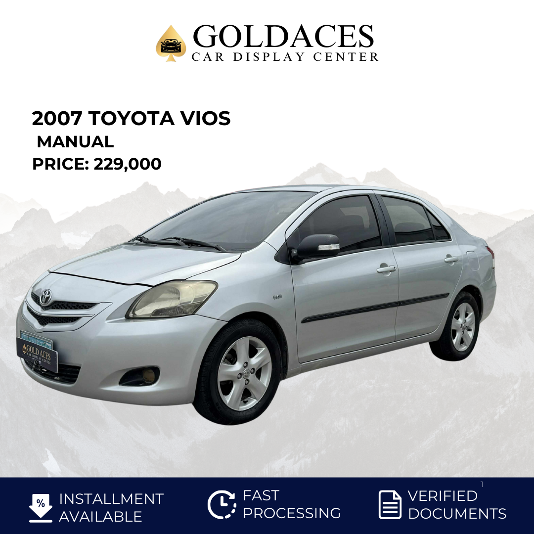 2007 TOYOTA VIOS 1.5L G MANUAL TRANSMISSION Gold Aces Car Display Center