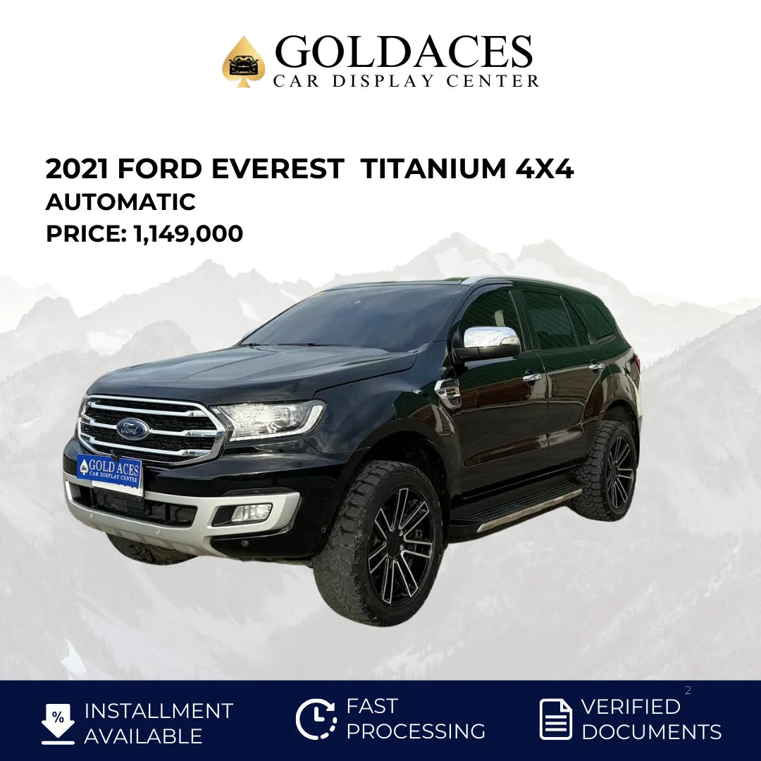 2021 FORD EVEREST TITANIUM 4X4 3.2L DSL 4X4 AUTOMATIC TRANSMISSION - Gold Aces Car Display Center