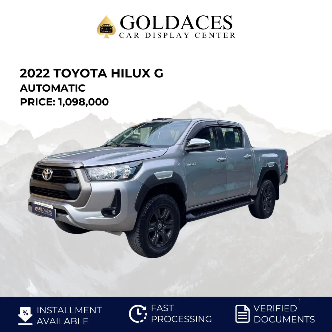 2022 TOYOTA HILUX G 2.4L AUTOMATIC TRANSMISSION - Gold Aces Car Display Center