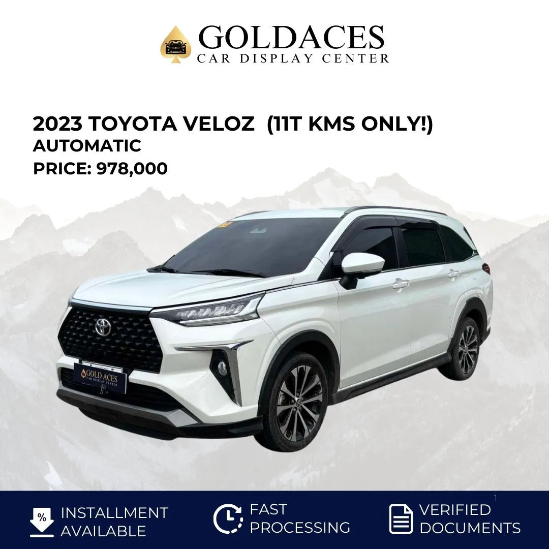 2023 TOYOTA VELOZ 1.5L CVT (11T KMS ONLY!) - Gold Aces Car Display Center