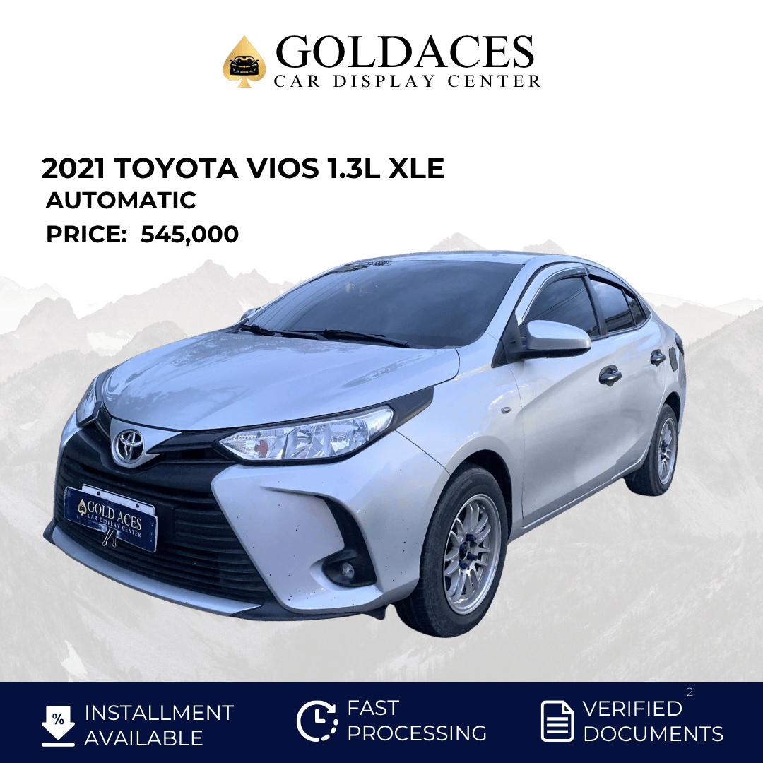 2021 TOYOTA VIOS 1.3L XLE AUTOMATIC TRANSMISSION (24TKMS ONLY!) Gold Aces Car Display Center