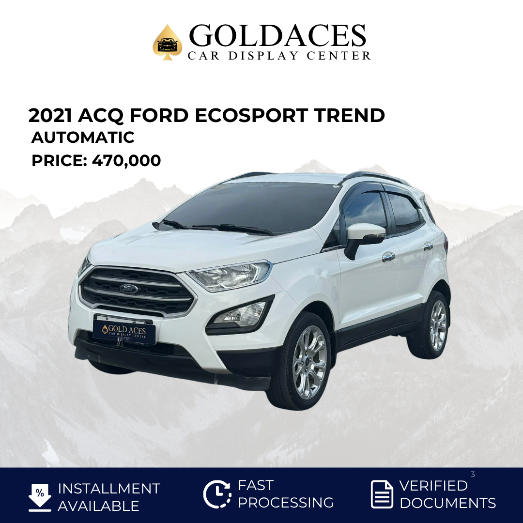 2021 ACQ FORD ECOSPORT TREND 1.5L AUTOMATIC TRANSMISSION FORD