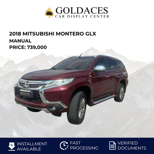 2018 MITSUBISHI MONTERO GLX 2.4L DSL MANUAL TRANSMISSION MITSUBISHI