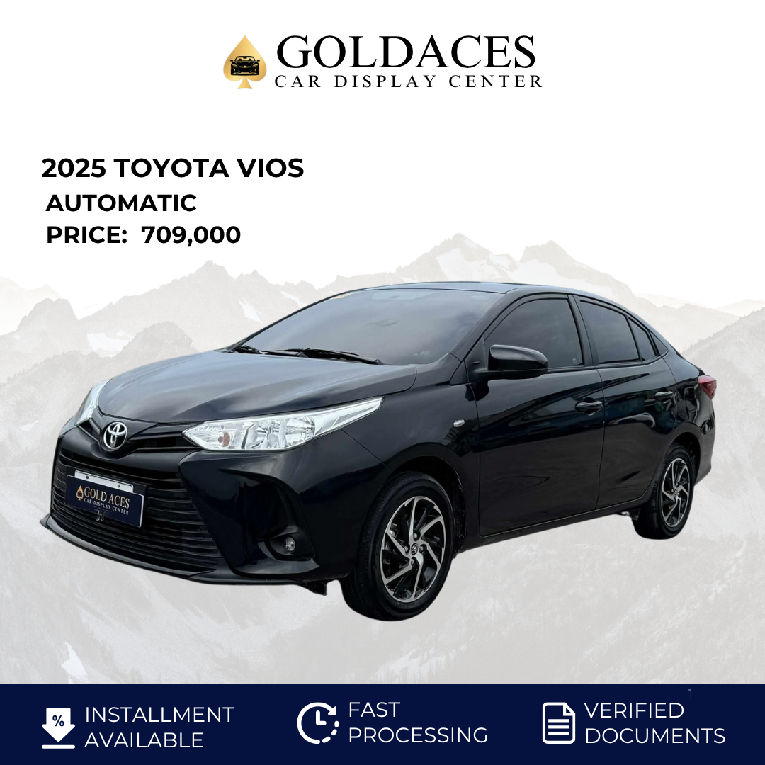 2025 TOYOTA VIOS 1.3L XLE AUTOMATIC TRANSMISSION (3TKMS ONLY!) Gold Aces Car Display Center