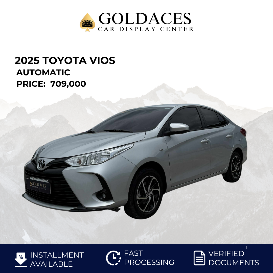 2025 TOYOTA VIOS 1.3L XLE AUTOMATIC TRANSMISSION (2TKMS ONLY!) Gold Aces Car Display Center
