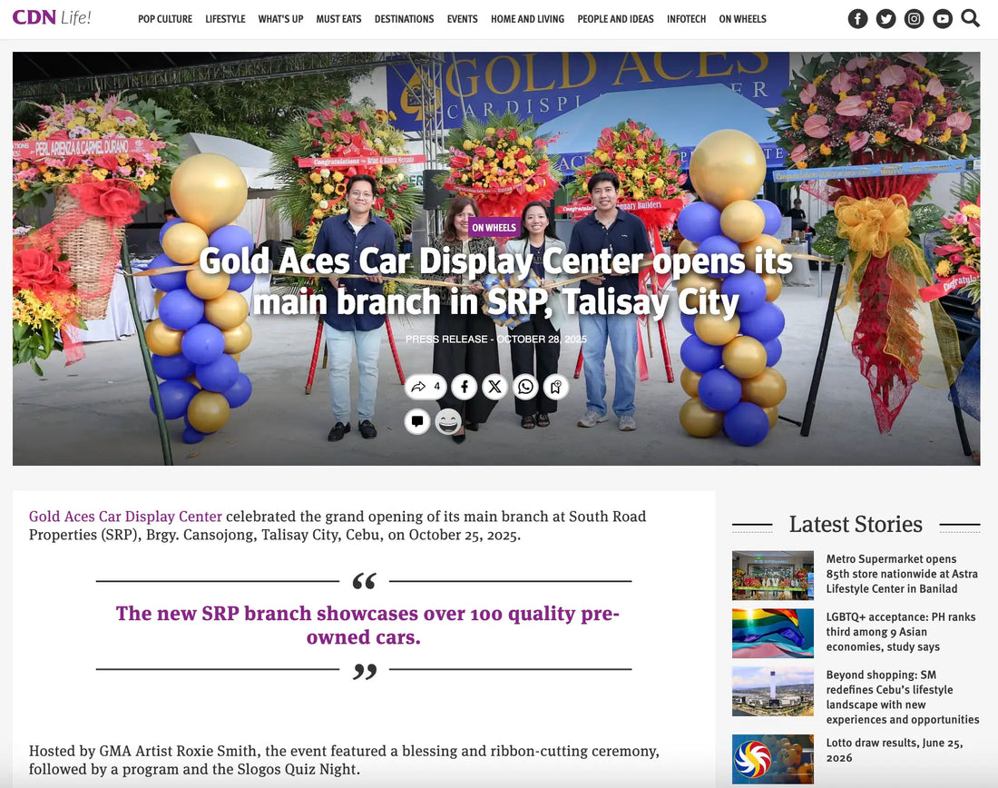 CDN Gold Aces Opening Talisay Branch