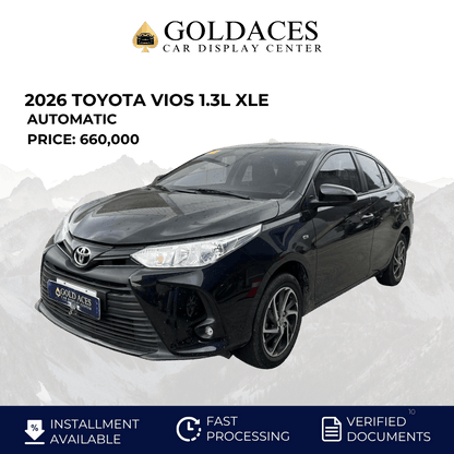 2026 TOYOTA VIOS 1.3L XLE AUTOMATIC TRANSMISSION Gold Aces Car Display Center