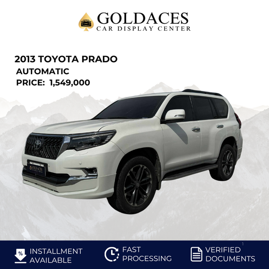 2013 TOYOTA PRADO 4.0L GAS 4X4 AUTOMATIC TRANSMISSION (59T KMS ONLY!) Gold Aces Car Display Center