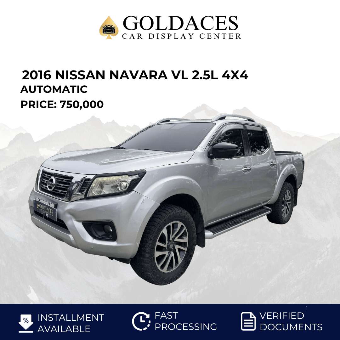 2016 NISSAN NAVARA VL 2.5L 4X4 AUTOMATIC TRANSMISSION Gold Aces Car Display Center