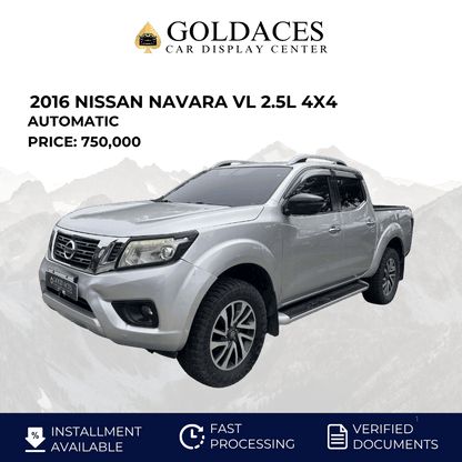 2016 NISSAN NAVARA VL 2.5L 4X4 AUTOMATIC TRANSMISSION Gold Aces Car Display Center