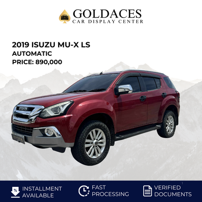 2019 ISUZU MU-X LS 3.0L AUTOMATIC TRANSMISSION Gold Aces Car Display Center