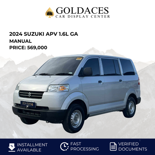 2024 SUZUKI APV 1.6L GA MANUAL TRANSMISSION Gold Aces Car Display Center