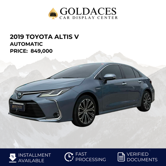 2019 TOYOTA ALTIS 1.6L V AUTOMATIC TRANSMISSION (30T KMS ONLY!) Gold Aces Car Display Center