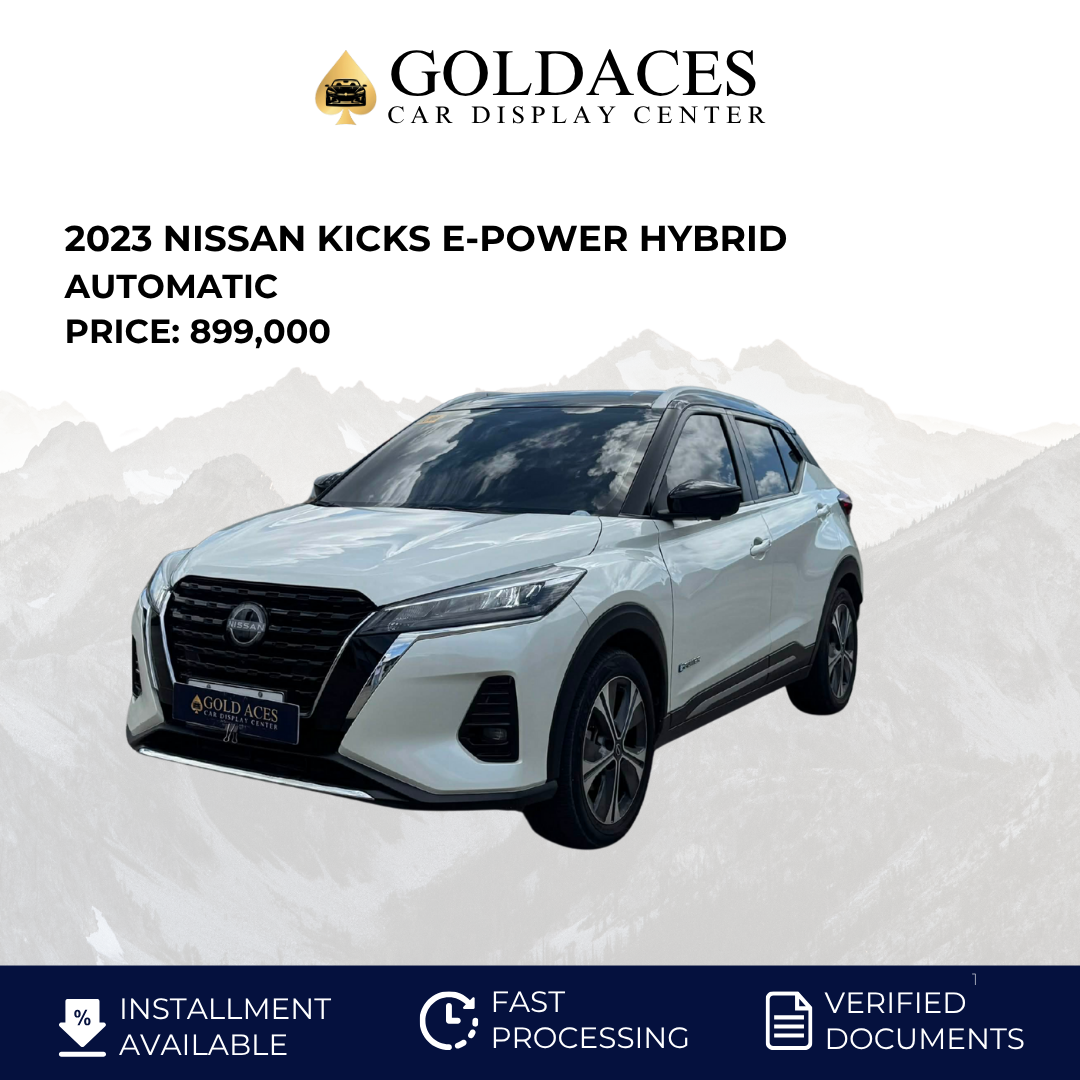 2023 NISSAN KICKS E-POWER HYBRID AUTOMATIC TRANSMISSION (15T KMS ONLY!) Gold Aces Car Display Center