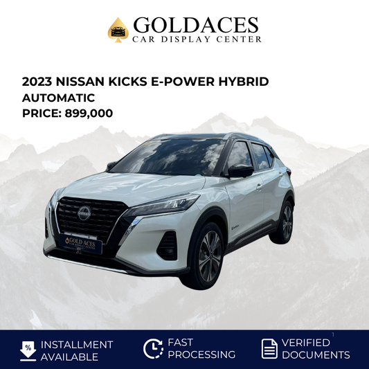 2023 NISSAN KICKS E-POWER HYBRID AUTOMATIC TRANSMISSION (15T KMS ONLY!) Gold Aces Car Display Center