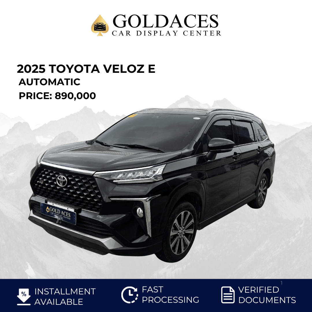 2025 TOYOTA VELOZ E 1.5L CVT AUTOMATIC TRANSMISSION (5TKMS ONLY!) Gold Aces Car Display Center