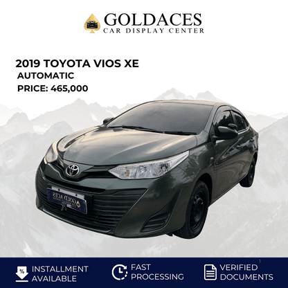2019 TOYOTA VIOS 1.3L XE AUTOMATIC TRANSMISSION Gold Aces Car Display Center