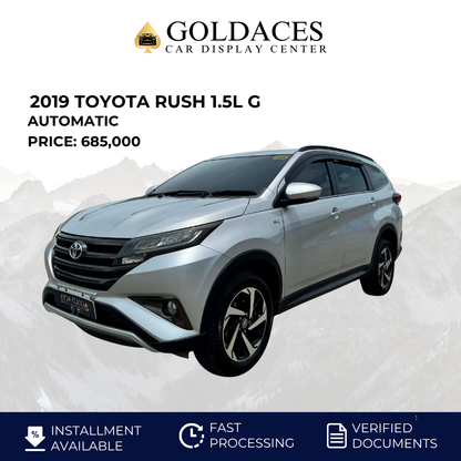 2019 TOYOTA RUSH 1.5L G AUTOMATIC TRANSMISSION TOYOTA