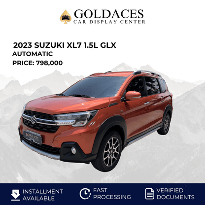 2023 SUZUKI XL7 1.5L GLX AUTOMATIC TRANSMISSION (5TKMS ONLY!) Gold Aces Car Display Center