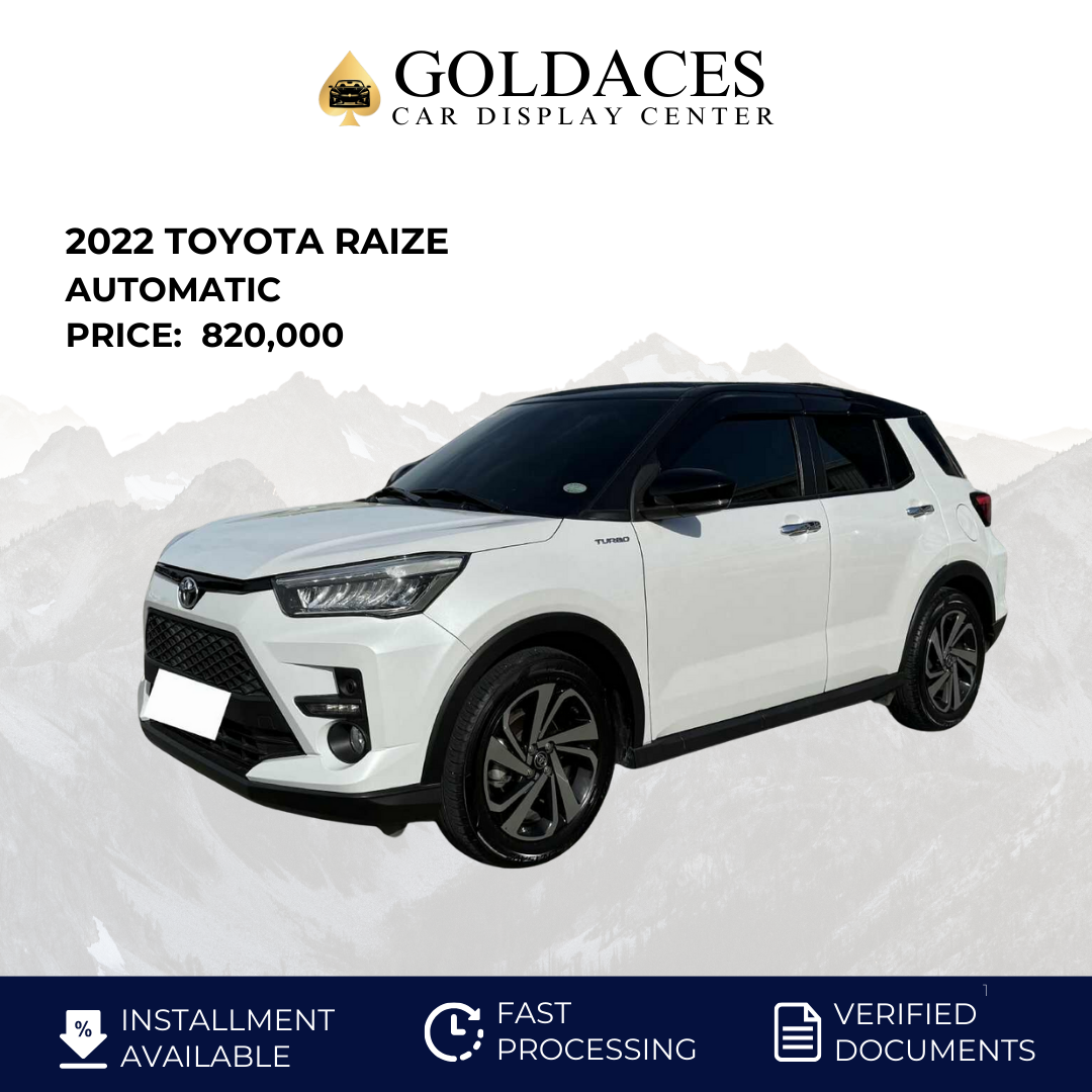 2022 TOYOTA RAIZE 1.0L TURBO AUTOMATIC TRANSMISSION (20T KMS ONLY!) Gold Aces Car Display Center