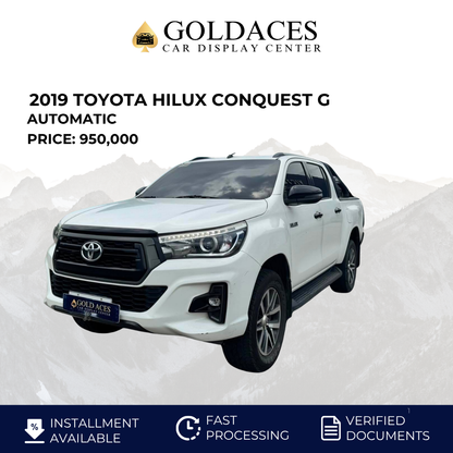 2019 TOYOTA HILUX CONQUEST G 2.4L 4X2 AUTOMATIC TRANSMISSION Gold Aces Car Display Center