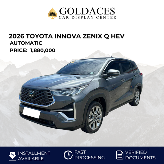 2026 TOYOTA INNOVA ZENIX Q HEV AUTOMATIC TRANSMISSION Gold Aces Car Display Center
