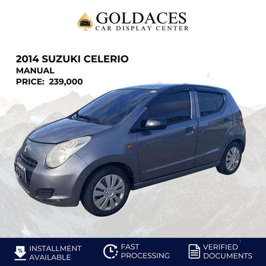 2014 SUZUKI CELERIO 1.0L GA MANUAL TRANSMISSION Gold Aces Car Display Center
