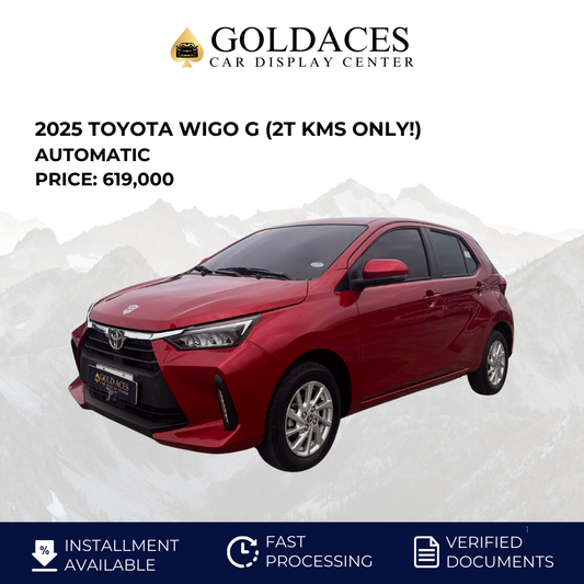 2025 TOYOTA WIGO G 1.0L &nbsp;CVT AUTOMATIC TRANSMISSION (2T KMS ONLY!) TOYOTA