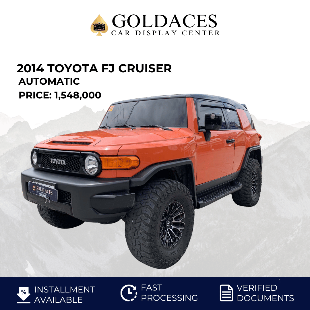 2014 TOYOTA FJ CRUISER 4.0L AUTOMATIC TRANSMISSION (41TKMS ONLY!) Gold Aces Car Display Center