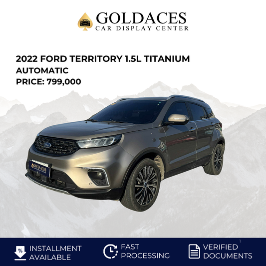 2022 FORD TERRITORY 1.5L TITANIUM &nbsp;AUTOMATIC TRANSMISSION (23T KMS ONLY!) Gold Aces Car Display Center