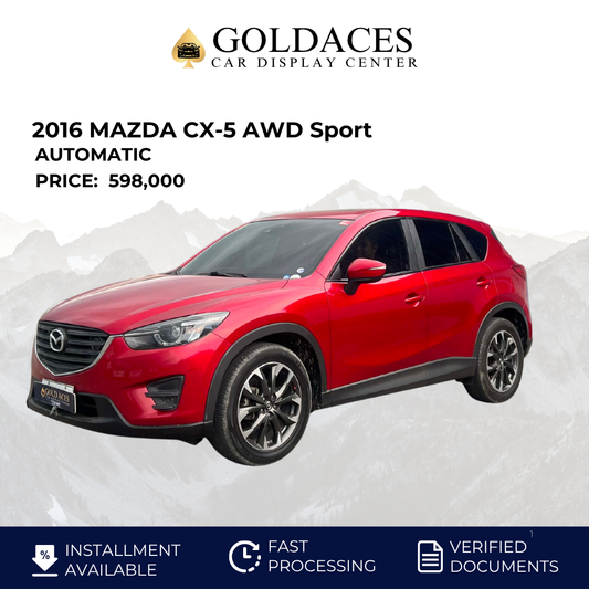 2016 MAZDA CX-5 AWD Sport 2.0L 4X2 AUTOMATIC TRANSMISSION (45TKMS ONLY!) Gold Aces Car Display Center