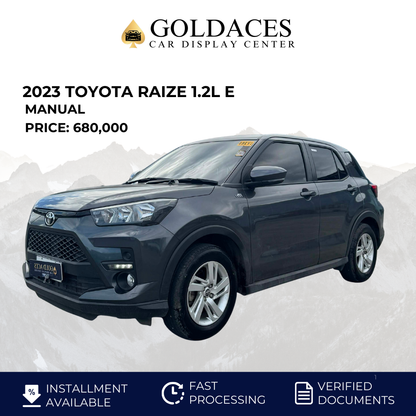 2023 TOYOTA RAIZE 1.2L E MANUAL TRANSMISSION TOYOTA