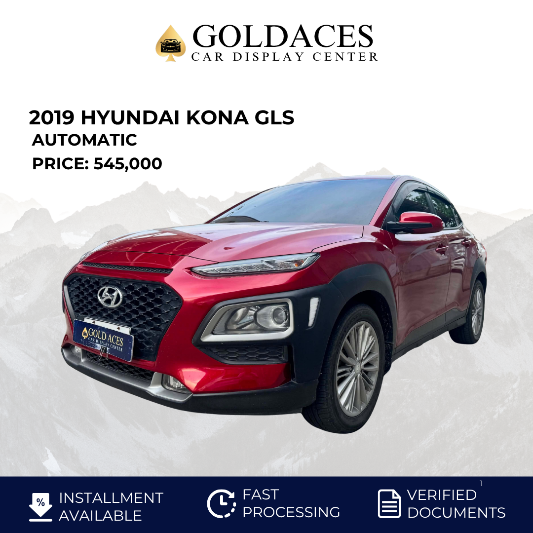 2019 HYUNDAI KONA GLS 2.0L GAS AUTOMATIC TRANSMISSION Gold Aces Car Display Center
