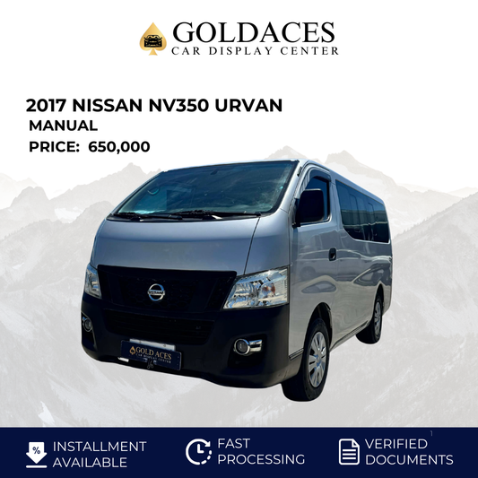 2017 NISSAN NV350 URVAN 2.5L MANUAL TRANSMISSION Gold Aces Car Display Center