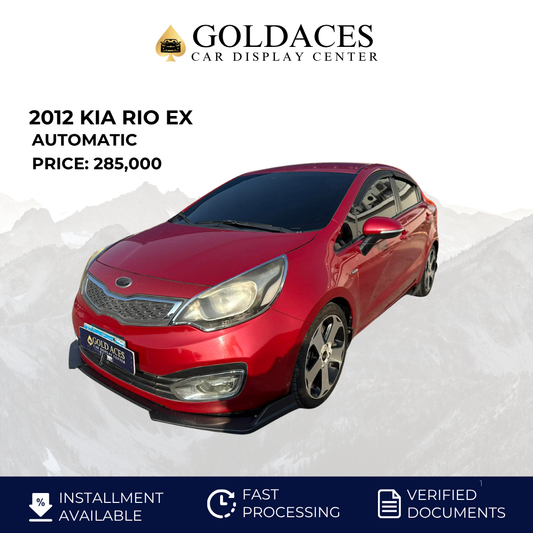 2012 KIA RIO EX 1.4L AUTOMATIC TRANSMISSION Gold Aces Car Display Center
