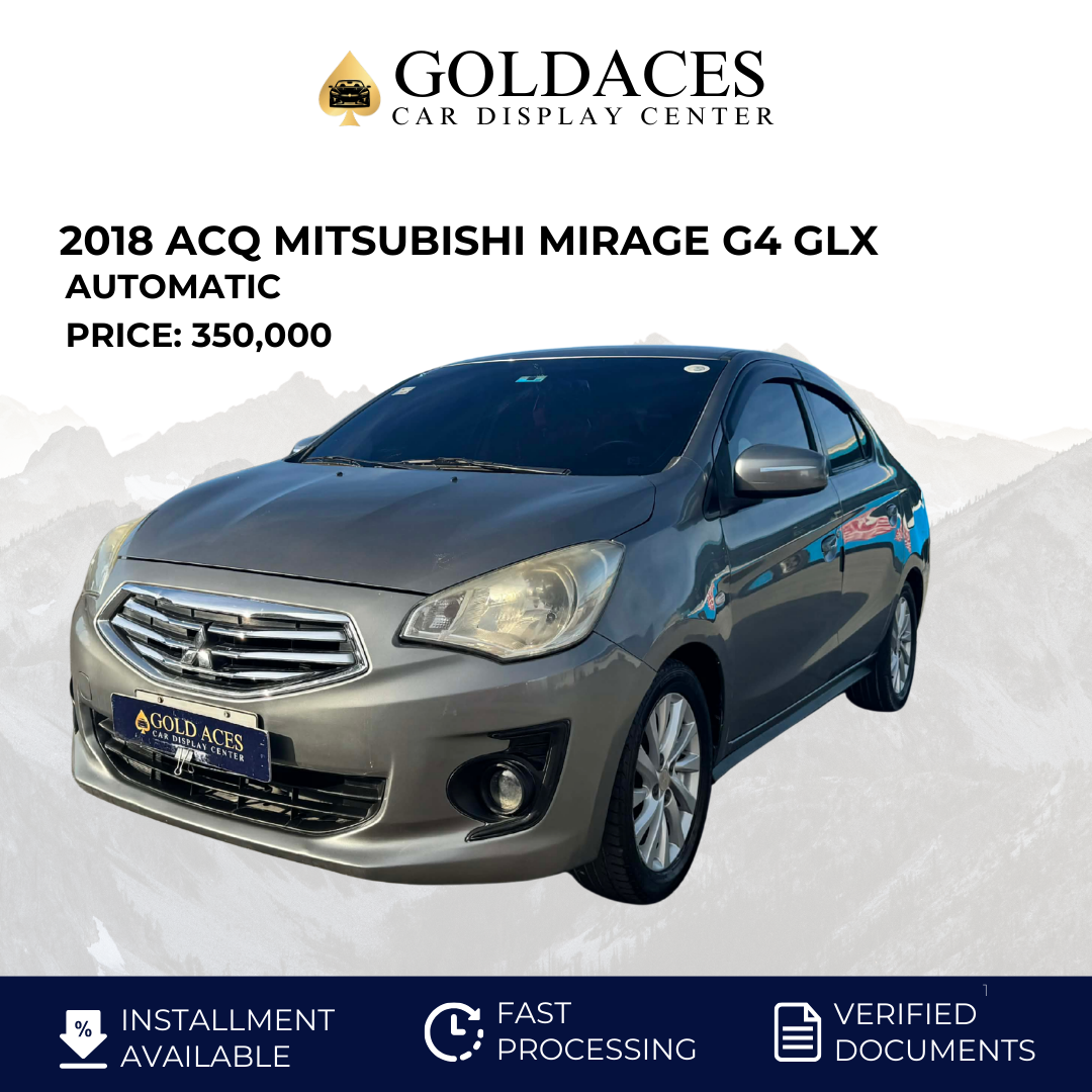 2018 ACQ MITSUBISHI MIRAGE G4 GLX 1.2L AUTOMATIC TRANSMISSION MITSUBISHI