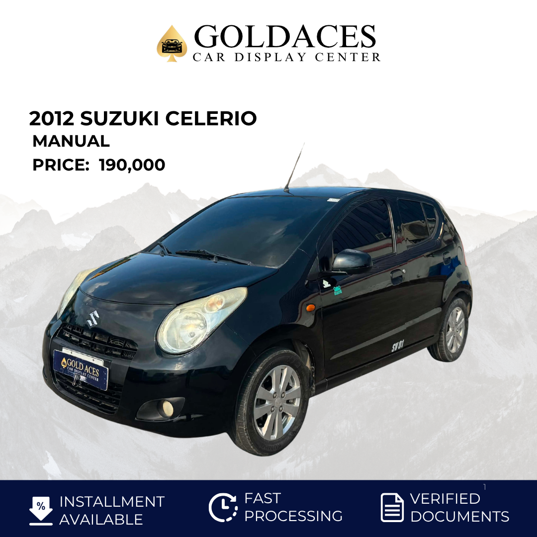 2012 SUZUKI CELERIO 1.0L MANUAL TRANSMISSION Gold Aces Car Display Center