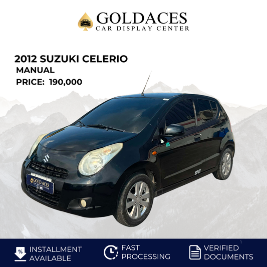2012 SUZUKI CELERIO 1.0L MANUAL TRANSMISSION Gold Aces Car Display Center