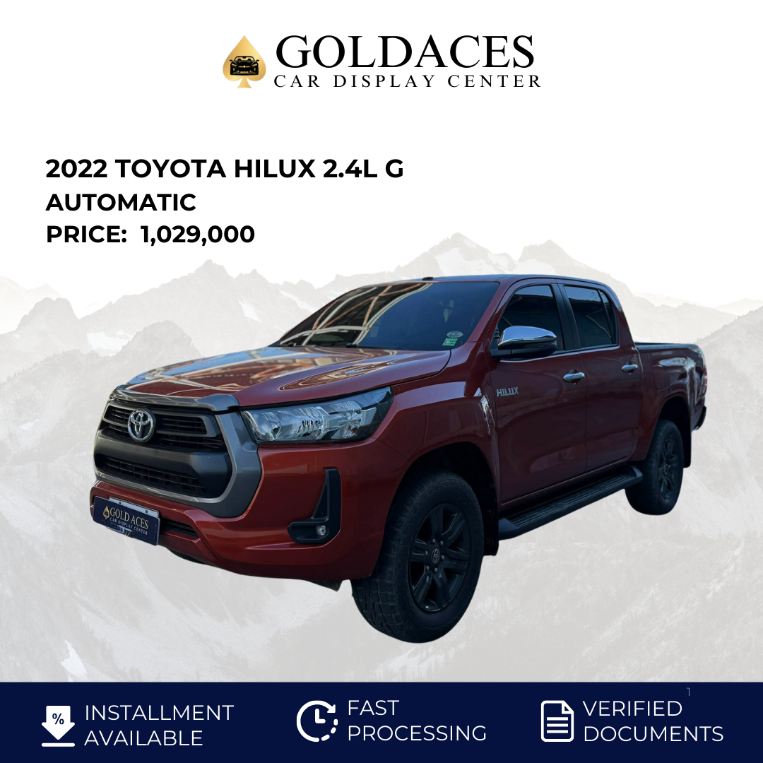 2022 TOYOTA HILUX 2.4L G 4X2 AUTOMATIC TRANSMISSION Gold Aces Car Display Center