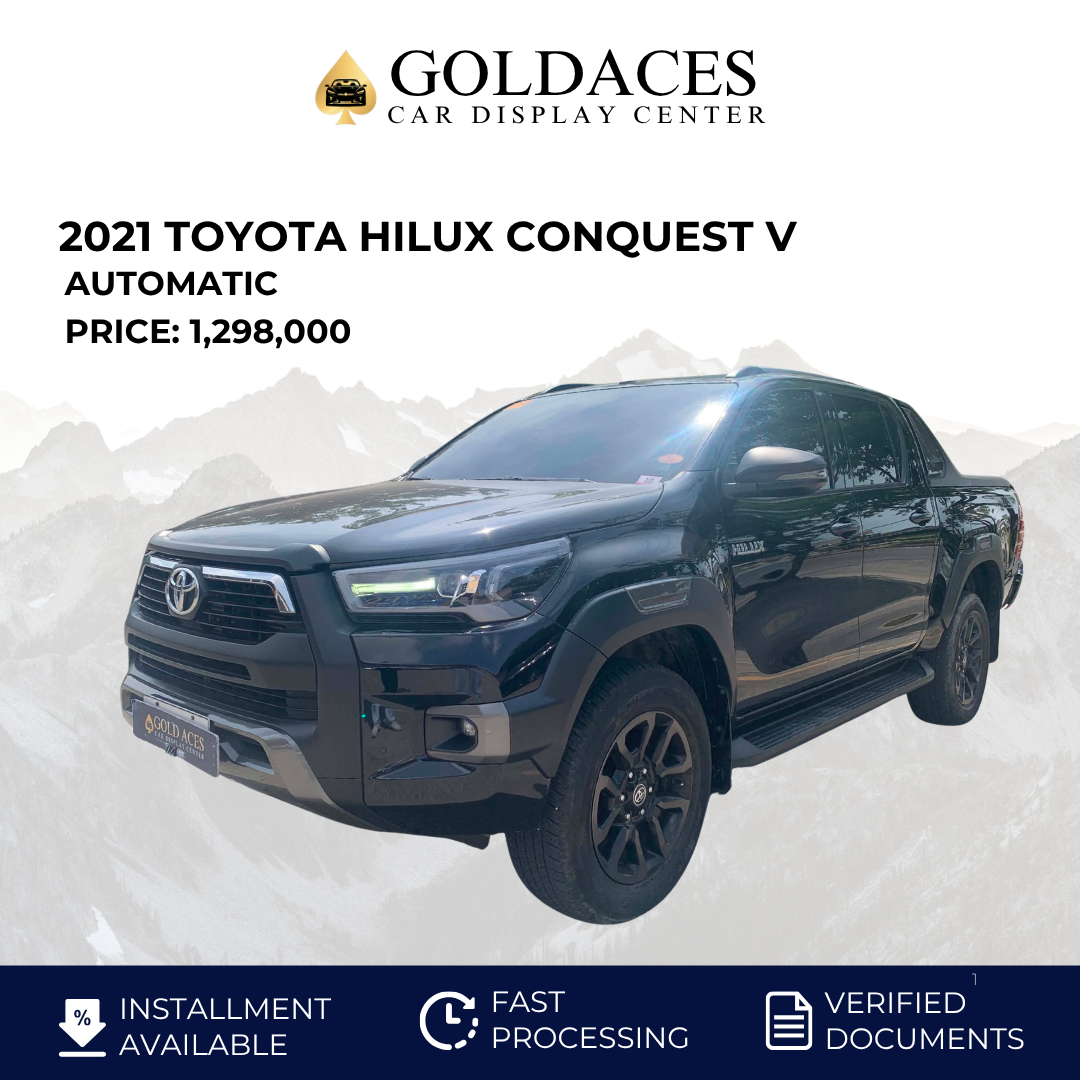 2021 TOYOTA HILUX CONQUEST V 2.4L AUTOMATIC TRANSMISSION (25TKMS ONLY!) Gold Aces Car Display Center