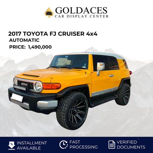2017 TOYOTA FJ CRUISER 4.0L AUTOMATIC TRANSMISSION Gold Aces Car Display Center