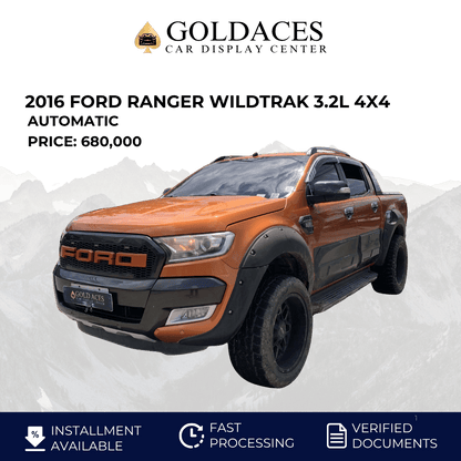 2016 FORD RANGER WILDTRAK 3.2L 4X4 AUTOMATIC TRANSMISSION Gold Aces Car Display Center