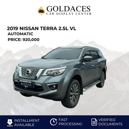 2019 NISSAN TERRA 2.5L VL 4X2 AUTOMATIC TRANMISSION Gold Aces Car Display Center