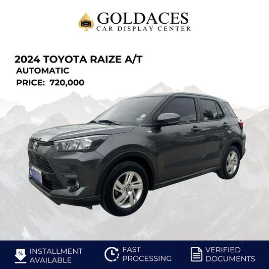 24 TOYOTA RAIZE 1.2L E AUTOMATIC TRANSMISSION (13T KMS ONLY!) Gold Aces Car Display Center