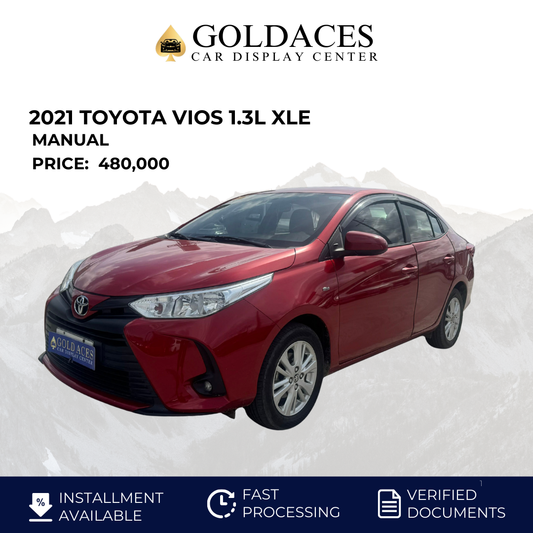 2021 TOYOTA VIOS 1.3L XLE MANUAL TRANSMISSION Gold Aces Car Display Center