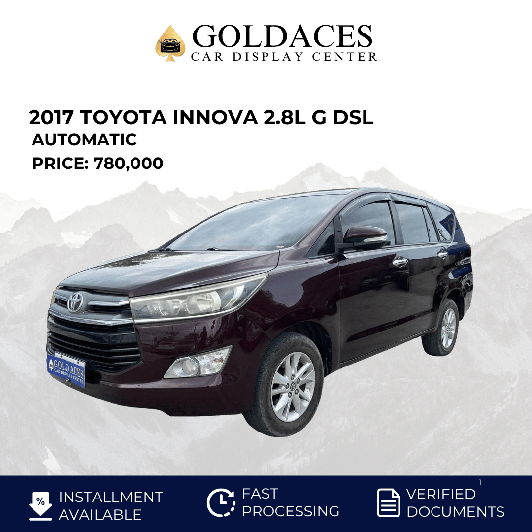 &nbsp;2017 TOYOTA INNOVA 2.8L G DSL AUTOMATIC TRANSMISSION (59TKMS ONLY!) Gold Aces Car Display Center