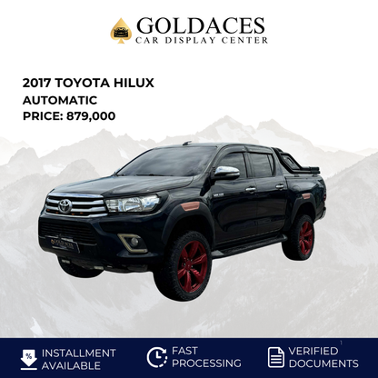 2017 TOYOTA HILUX 2.4L G 4X2 AUTOMATIC TRANSMISSION Gold Aces Car Display Center