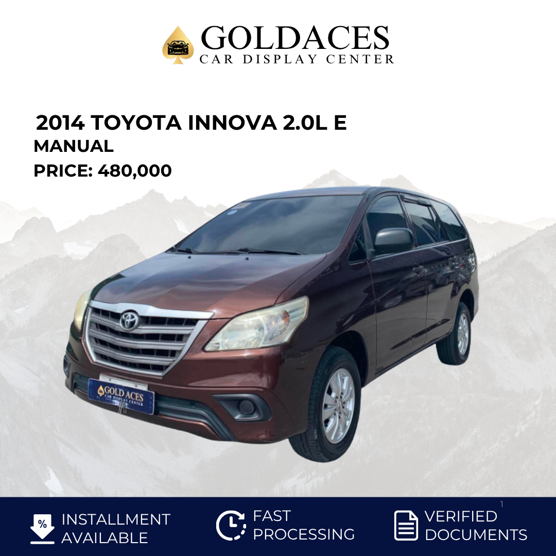 2014 TOYOTA INNOVA 2.0L E MANUAL TRANSMISSION TOYOTA