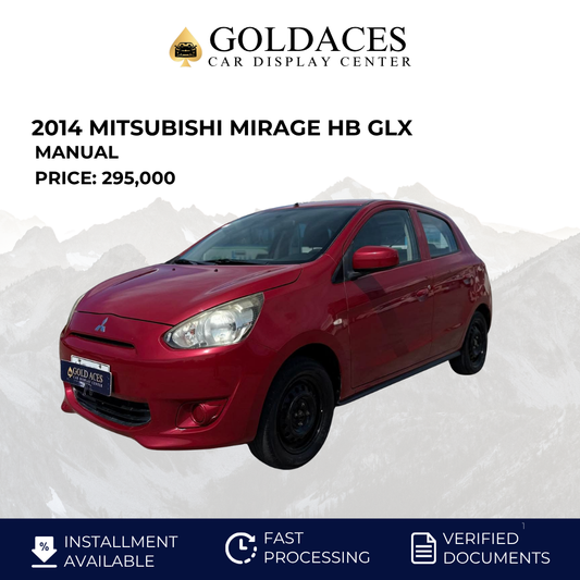 2014 MITSUBISHI MIRAGE HATCHBACK GLX 1.2L MANUAL TRANSMISSION Gold Aces Car Display Center