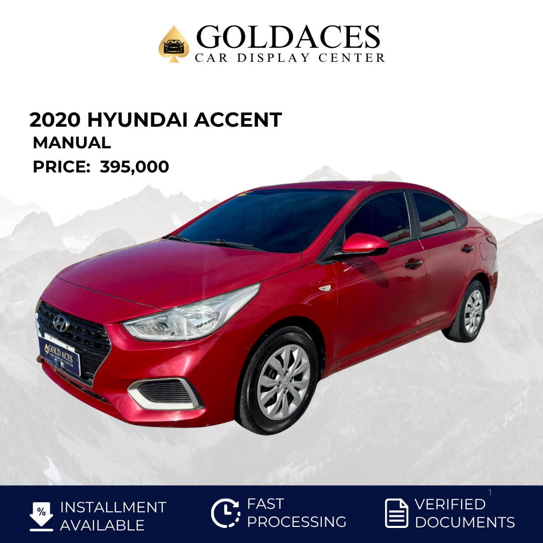 2020 HYUNDAI ACCENT 1.4L GL MANUAL TRANSMISSION Gold Aces Car Display Center